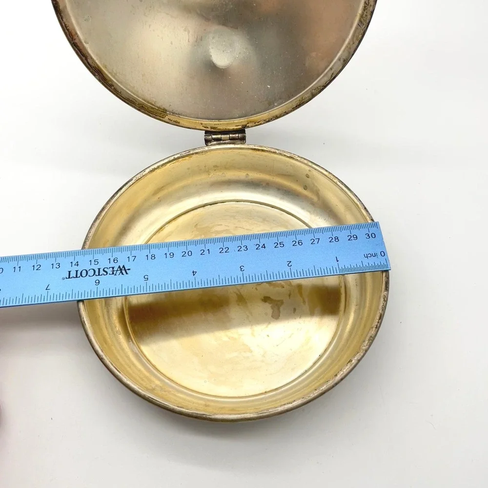 Vintage JLS Silent Butler‎ Crumb Saver Catcher Ashtray Silver Plated